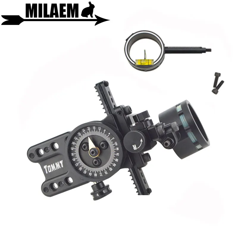 

1pc Archery Compound Bow Sight 1pin Bow Sight Adjustable Pointer HRD Technology Compound Bow Shooting Accessories