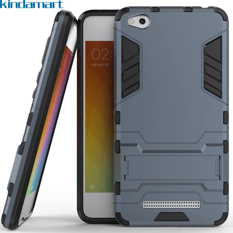Case for Xiaomi Redmi 4A Cover Robot Armor Rubber Bumper Shockproof Thin Hard Holder Stand |