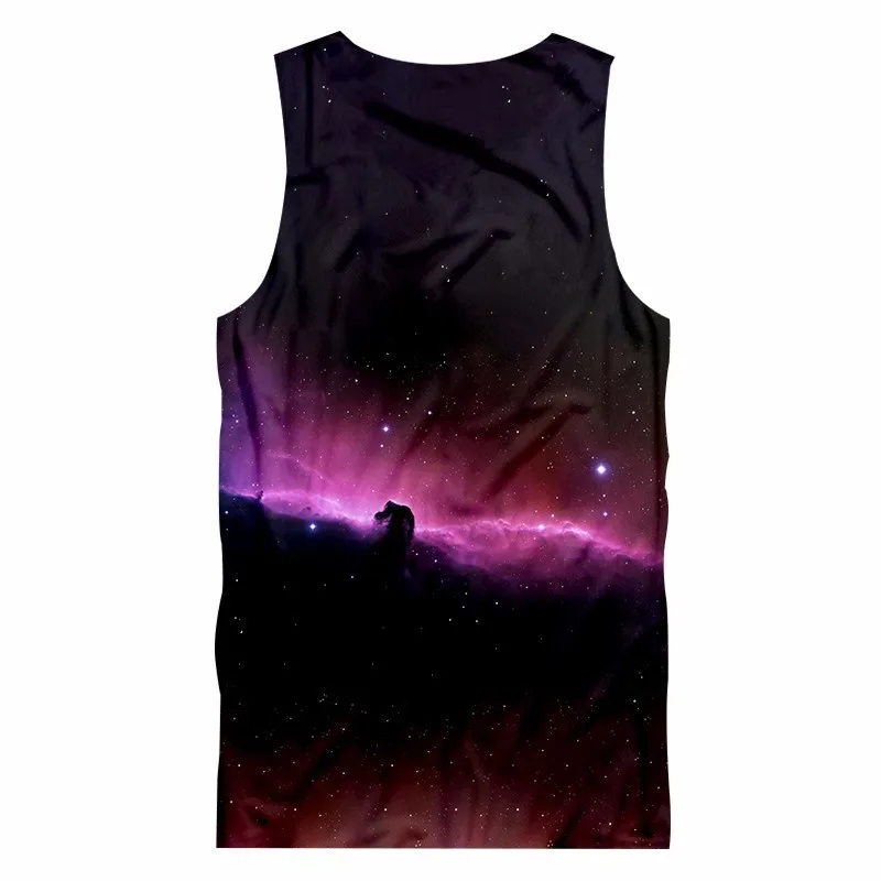 OGKB Лето 2008 г. Прохладный Vestido для мужчин/wo мужчин Galaxy пространство печатных 3D майка мужская одежда синглет унисекс без рукавов tanktop 5XL