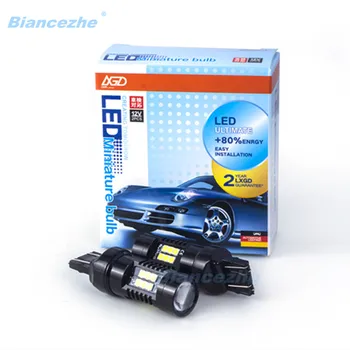 

2Pcs T20 W21W W21/5W LED 7440 7443 SRCK LED Bulb Auto Lights Bulbs Car Turn Signal Lamp Backup Reverse Light White Yellow Red