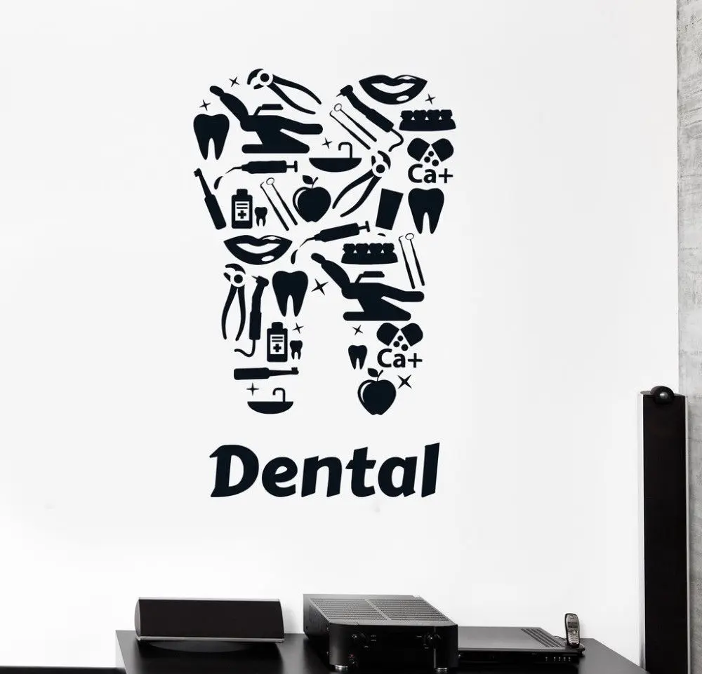 ig5072 Vinyl Wall Decal Dental Care Dentist Teeth Сlinic Tools Stickers Mural ig5072 Vinyl Wall Decal Dental Care Dentist Teeth Сlinic Tools Stickers Mural