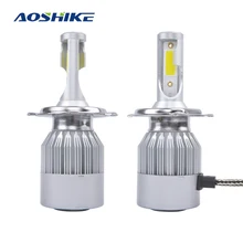 AOSHIKE 2PC H8 H11 Lamp H4 C6 LED Car Headlight H7 H1 H3 Bulbs For Auto H27 880 HB3 HB4 LED 12V 60W 8000LM 6000K lED Automotive AOSHIKE 2PC H8 H11 Lamp H4 C6 LED Car Headlight H7 H1 H3 Bulbs For Auto H27 880 HB3 HB4 LED 12V 60W 8000LM 6000K lED Automotive