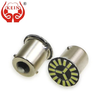 

KEIN 50PCS 1156 led p21w ba15s 4014 18smd led car auto reverse light DRL tail rear backup vehicle Motor signal lamps bulb 12V