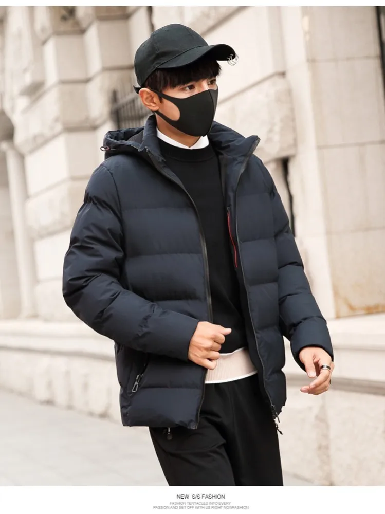 Новые Большие размеры 8XL 7XL Для мужчин зимняя куртка Мода с капюшоном Термальность вниз хлопок парка Мужская повседневные толстовки