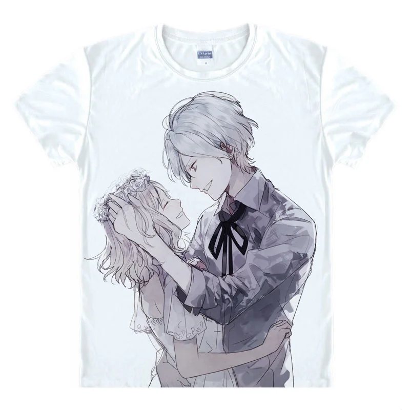 Coolprint аниме рубашка DIABOLIK LOVERS Diaborikku Ravazu футболки с коротким рукавом Komori Yui Sakamaki Kanato Косплей Motivs рубашки