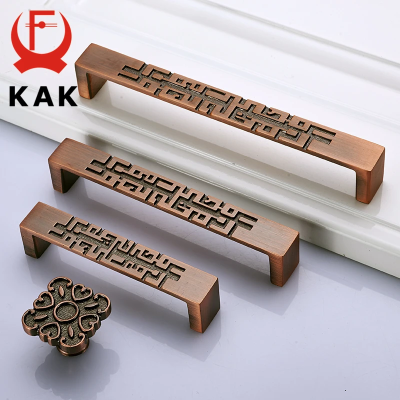 KAK 5 шт./лот цинковый сплав старинный Бронзовый Шкаф ручки винтажный шкаф дверные
