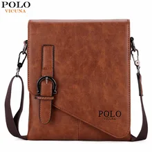 VIKUNJA POLO Einzigartige Schnalle Design Unregelmäßigen Öffnen Herren Messenger 2 Business Männer Crossbody Tasche Leder Mann Bag heißer