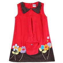 Cheap Girls Sleeveless Dress Lapel Embroidered Pocket Girls Children's Wear Flowers Summer New Style for Girls Dress Cotton H6038D Cheap Girls Sleeveless Dress Lapel Embroidered Pocket Girls Children's Wear Flowers Summer New Style for Girls Dress Cotton H6038D