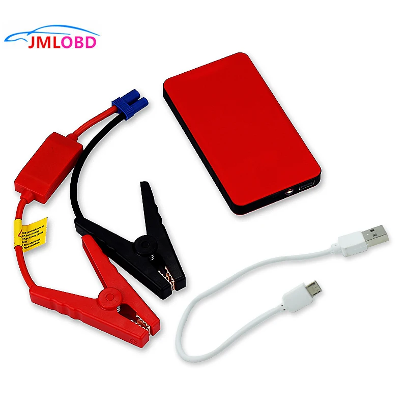  New Mini Portable 12V Car Battery Jump Starter Auto Jumper Engine Power Bank Starting Up To 2.0L Ca