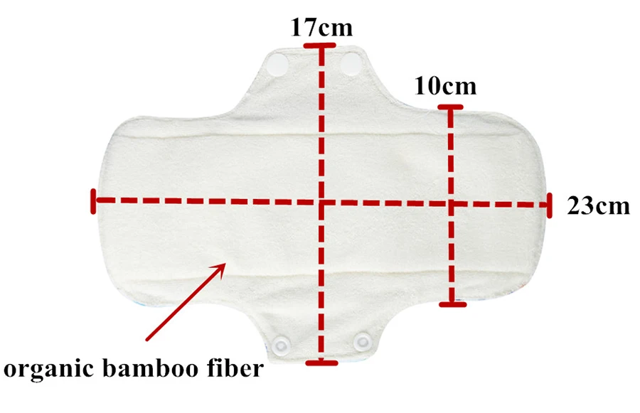 " Regualr тканевая менструальная прокладка гигиеническая салфетка женский вкладыш многоразовое дышащее волокно из бамбука или бамбукового угля