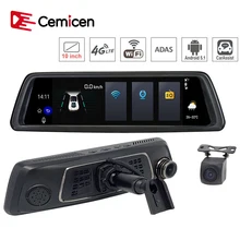 Зеркало-видеорегистратор Cemicen 10 дюймов 4G Wi-Fi Android 5 1 | Автомобили и