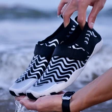 Унисекс Одежда заплыва водонепроницаемая обувь кожи носок полосатый босиком открытый пляжные сандалии быстросохнущие обувь быстросохнущая Дайвинг