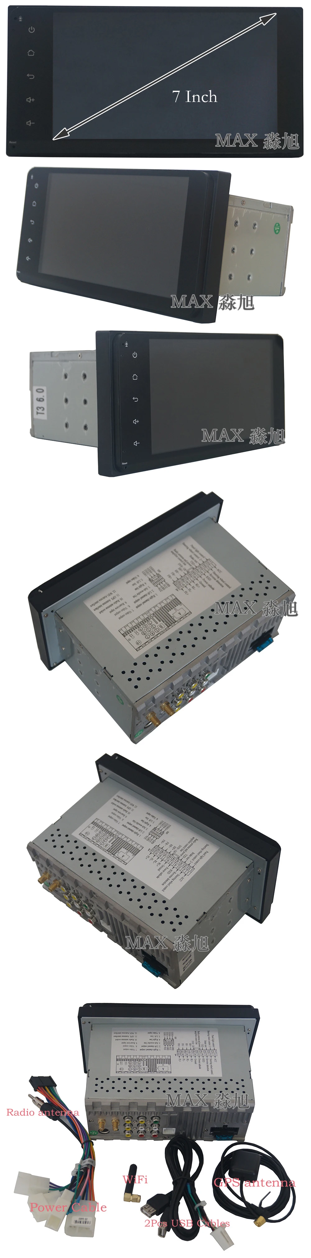 Best MAX HD 2G+32G Android 8.1.0 Car DVD Player for Toyota Terios Old Corolla Camry Prado RAV4 Universal Car Radio RDS BT WIFI SWC 17