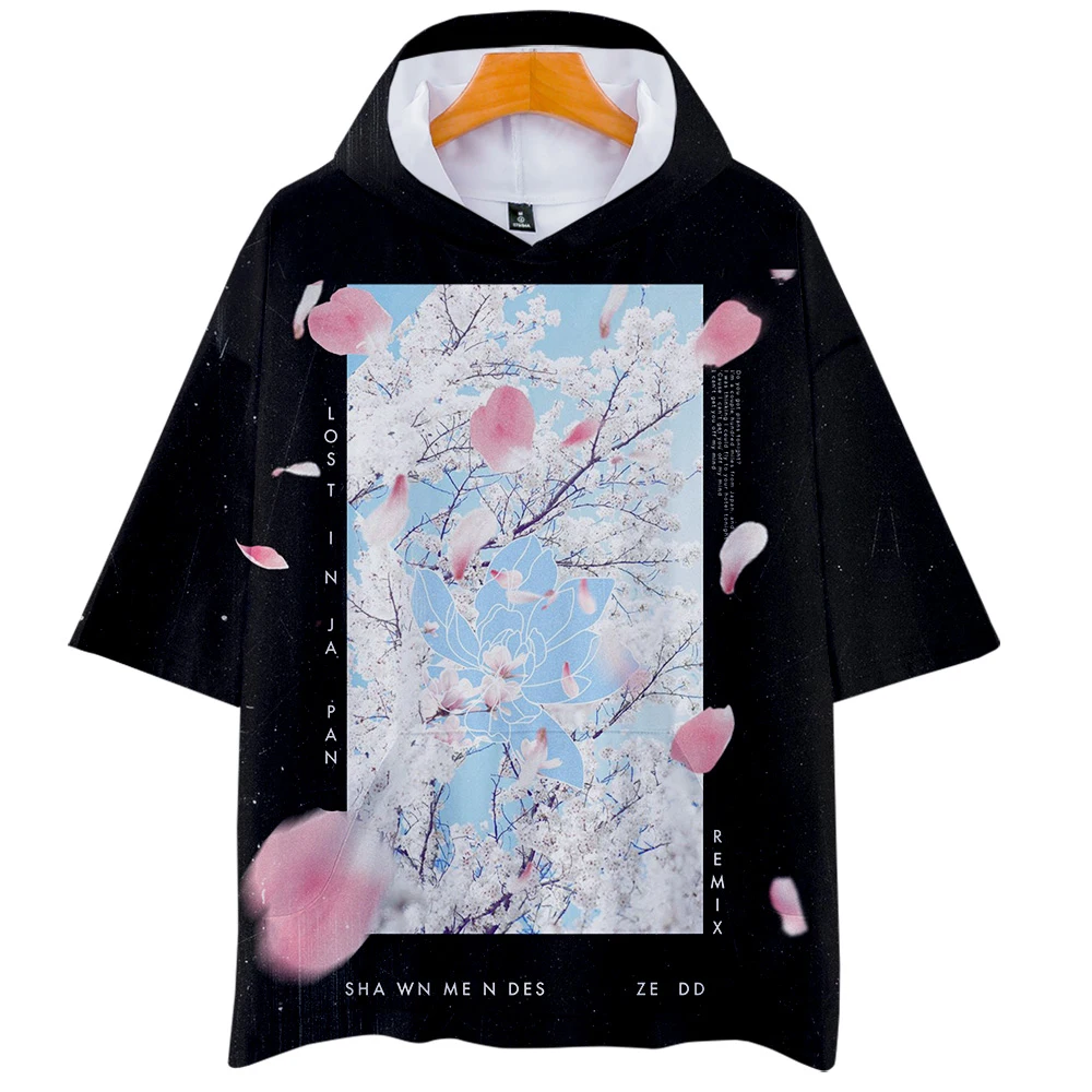 

T Shirt Femme Shawn Mendes Harajuku Hooded T-Shirts 3d Print Short Sleeve Hip Hop Gothic Women/Men Loose Summer Casual Tops
