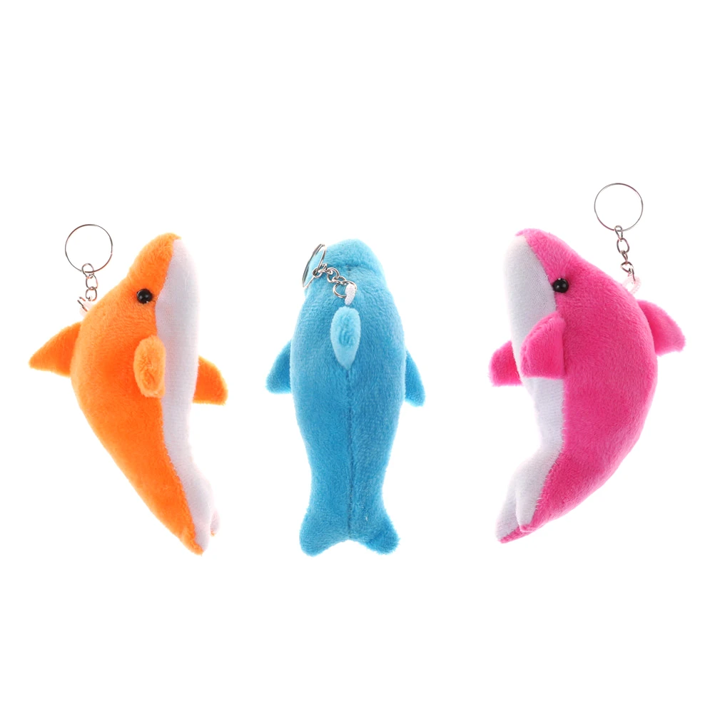 

10cm Color Randomly Mini Dolphin Stuffed toy Pendant Toy Doll Wedding Gift Bouquet Decor Plush Animal Doll Toys