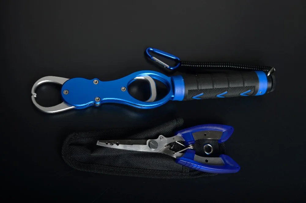 

Fishing Tackle Set Stainless Steel Scale Fish Lip Grip Fish Control with Multifunction Pliers Equipment for Fishing