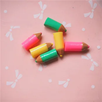 

10pcs/lot Slime Charms Mini Colored Pencils Slime Accessories Making Supplies with Drawstring Pouch for DIY Crafts Scrapbooki