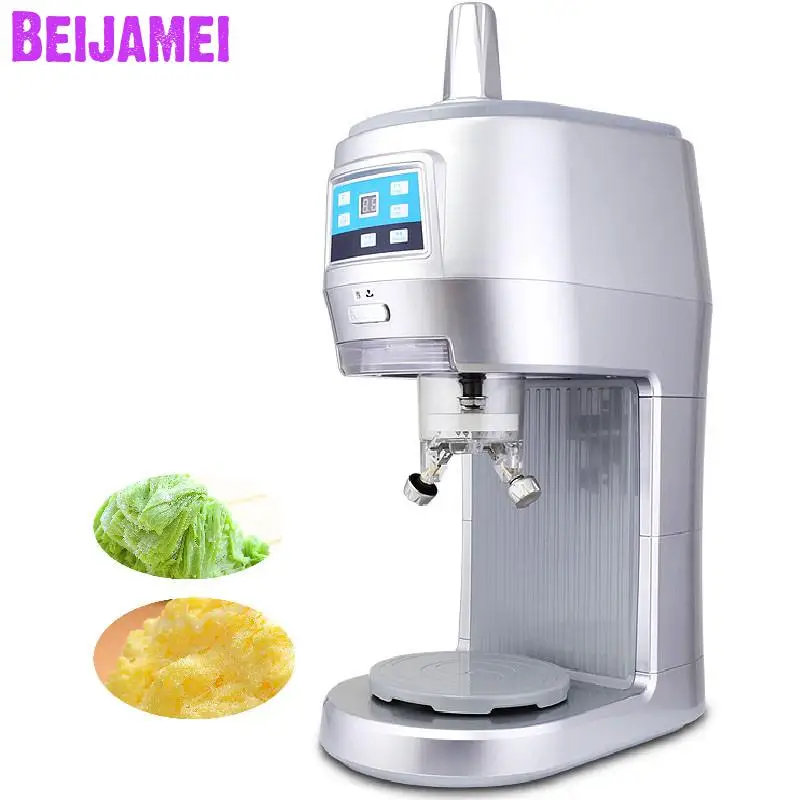 

Beijamei Most popular Commercial continuous ice shaver machine shaved snow ice crusher machine electric snowflake ice machine