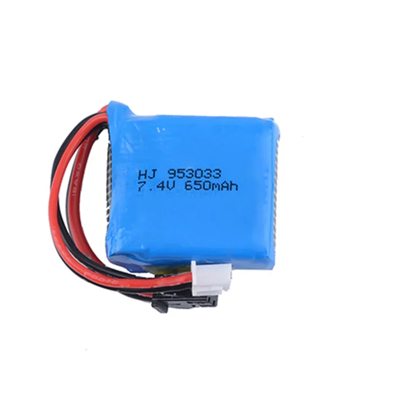 

ZDF 7.4v 650mAh Lipo battery for H100 H102 high speed RC boat replace Li-ion 18350 600MAH 7.4v Battery