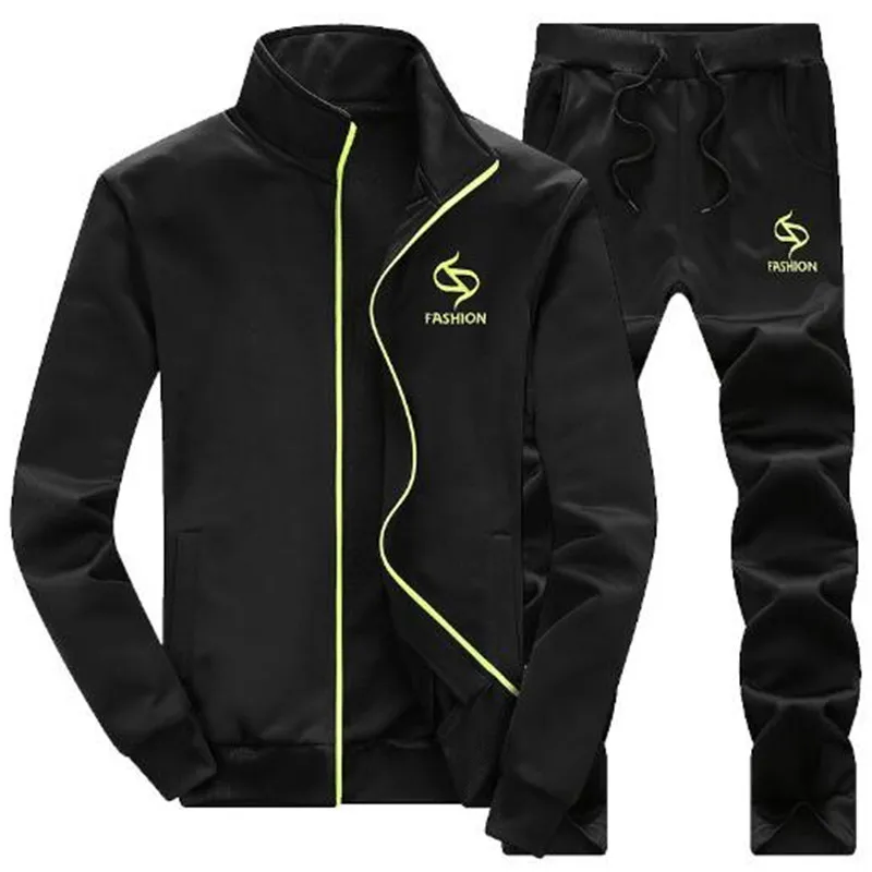 Tang cool 2018 Fashion Spring Autumn Men Sportswear Set Jacket+Pant Sweatsuit 2 Piece Set Sportswear Tracksuit For Men Tang cool 2018 Fashion Spring Autumn Men Sportswear Set Jacket+Pant Sweatsuit 2 Piece Set Sportswear Tracksuit For Men