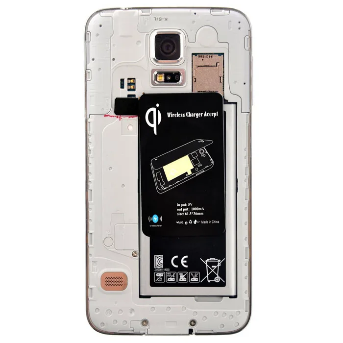 OEM QI Стандартный беспроводной зарядный приемник для Samsung Galaxy S5 i9600 январь