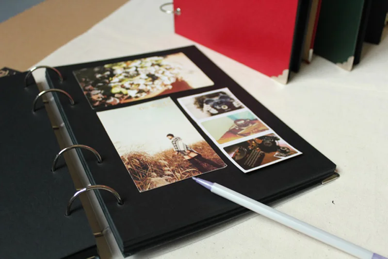 Дополнительные листы для фотоальбома A4 DIY скрапбук бумажные поделки черная карта ручной работы внутренний лист страницы канцелярские принадлежности