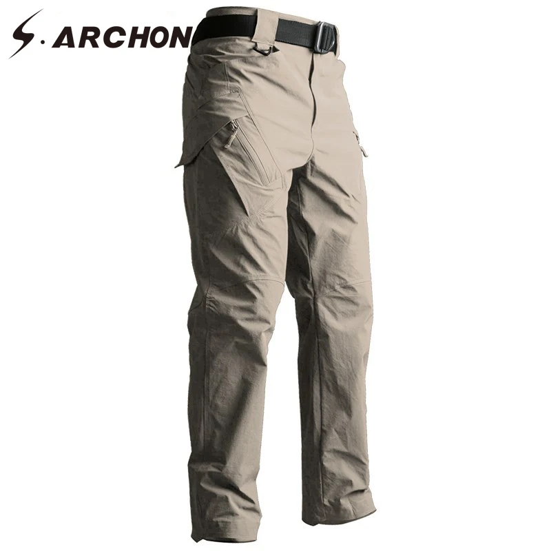Cena S. ARCHON IX9 taktyczne stylowe spodnie jesień wojskowe armii SWAT Combat Cargo spodnie mężczyźni dorywczo szybkie suche 3 kolory jednolity kolor, spodnie