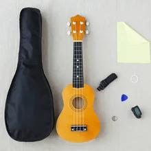 Дешевые 21 дюймов Woodiness Uicker в Начинающий полный оборудования небольшой гитара школа учебные пособия музыкальный инструмент инструменты WJ-JX1