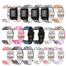 20mm Camo Silicone Watch Strap Band For Xiaomi Huami Amazfit Bip Lite Smart Watch Replacement Bracelet Wrist band strap Women