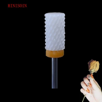 

White-15PCS -Ceramic Nail Drill Bit - Large Barrel Bit - (0079.066)