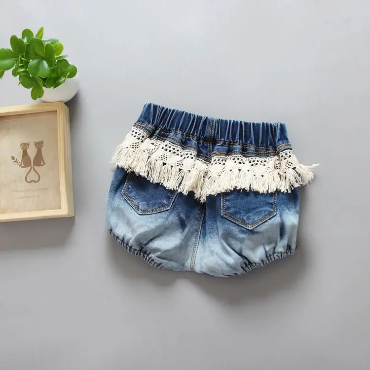 

Infant Baby Boys Girls Denim Jeans Trousers Elastic Waist Jean Shorts Enfant Children Girl Lovely Casual Daily Short Clothing