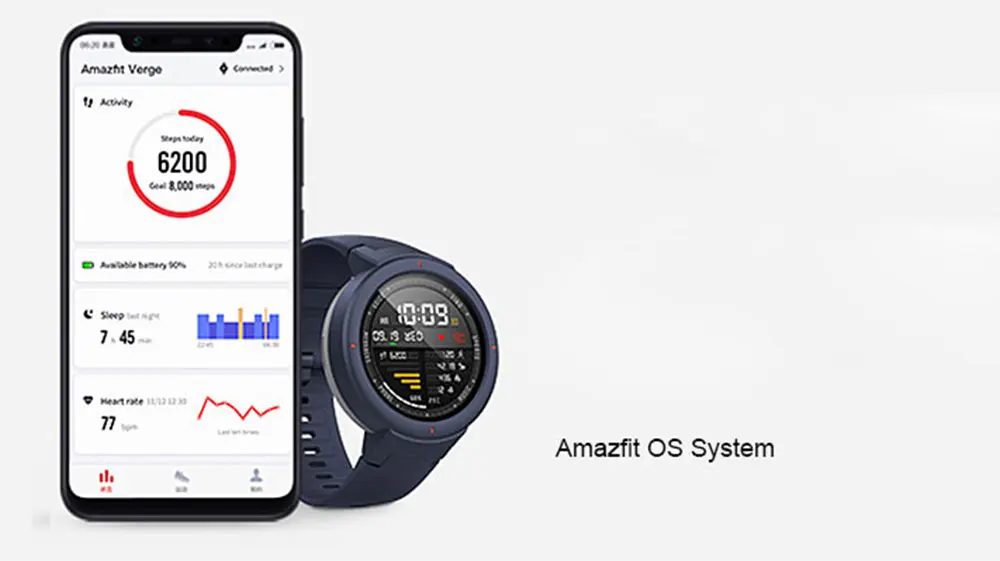 Xiaomi Huami Amazfit Verge умные часы английская версия 1,3 дюймов AMOLED экран Улучшенный HR датчик gps ответ на вызов IP68 водонепроницаемый