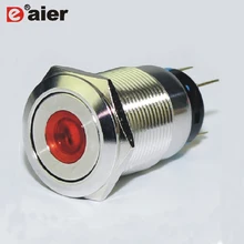 Для выведения токсинов, 40 шт LAS1-19F-11D/EM 19 мм нержавеющая сталь 12 Вт водостойкый LED кнопочный переключатель
