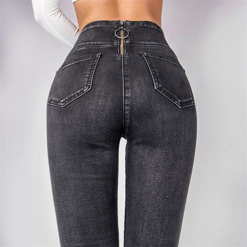 boyfriend jeans for women clothes high waist skinny stretch jeans ...