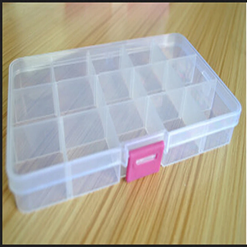 15 Сетки ювелирные изделия бусины для ногтей инструмент Ремесло Регулируемый органайзер для хранения коробочка для хранения коробки
