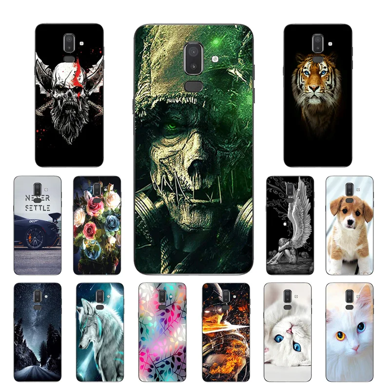 Clear TPU Phone Case for Samsung 8 2018 6 inch Shell Soft Luxury Cover Galaxy J82018 Cases Ultra Thin Full Protection Coque |