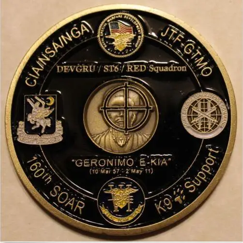 1 шт./лот операция Нептун копье 160th SOAR SEAL Team 6 ВМС памятная монета вызов