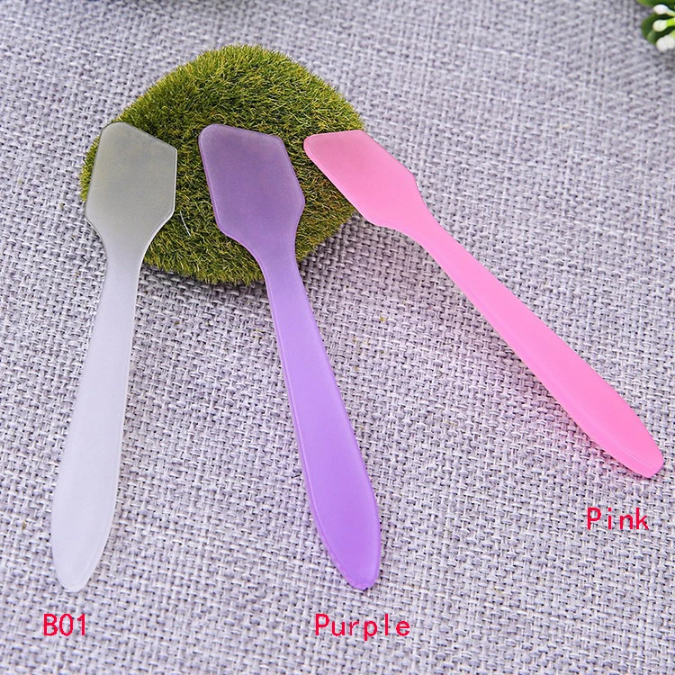 

10pcs Plastic Spoon For Cream Spatulas Spoon Stick Makeup DIY Tools Accessories Cosmetic Spatula Tools Pink/Purple P4