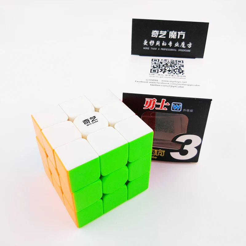 

QiYi Warrior W Magic Cube 3x3x3 NEO Puzzle Cube Non Sticker Professional Competition Speed Cube Educational Toys for Children