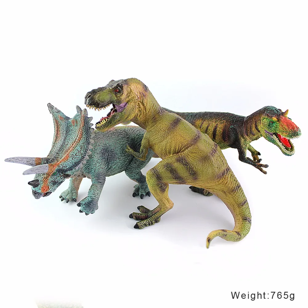 Wiben Юрский тираннозавр рекс Трицератопс Allosaurus динозавр фигурки и игрушки модель