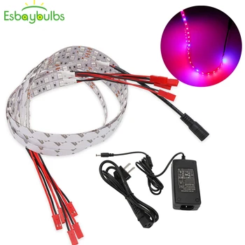 

10pcs 0.5M LED Strip Plant Grow light Full Spectrum LED Strip Light DC12V 30 LEDs Fitolampy Phyto Lamp For Greenhouse Hydroponic