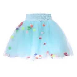 Детское танцевальное мини-платье для маленьких девочек вечерние нарядная балетная юбка-пачка принцессы, Милая Короткая юбка для вечерние
