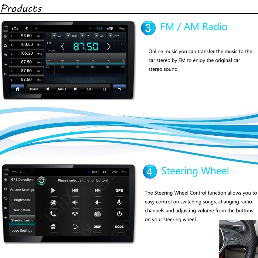 Clearance Car radio Android multimedia player For Toyota RAV4 2013~2018 Bluetooth Car touch screen GPS Navigation Stereo Audio 3