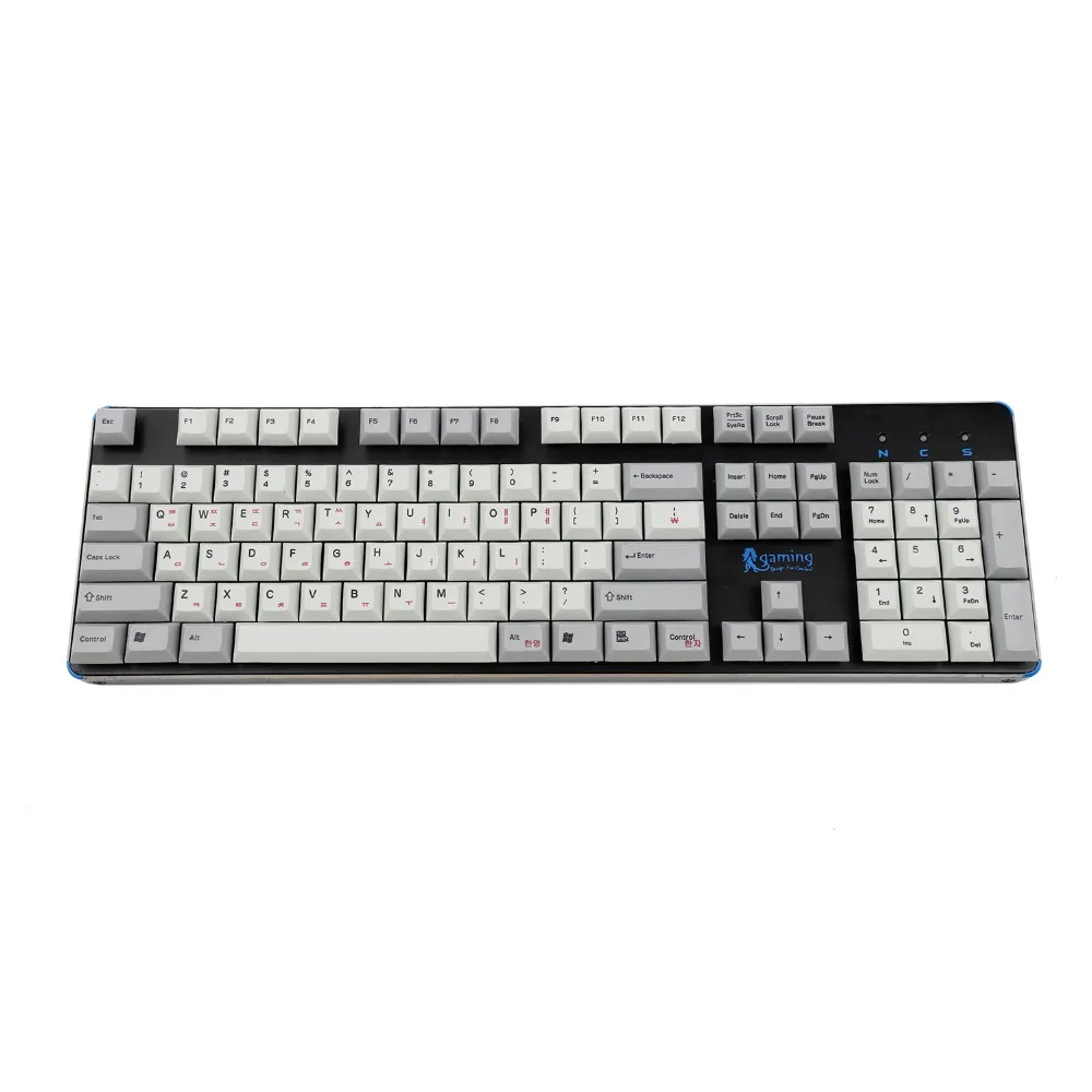 YMDK DSA профиль ANSI 104 краситель Sub корейский алфавит PBT колпачок для клавиатуры Cherry MX