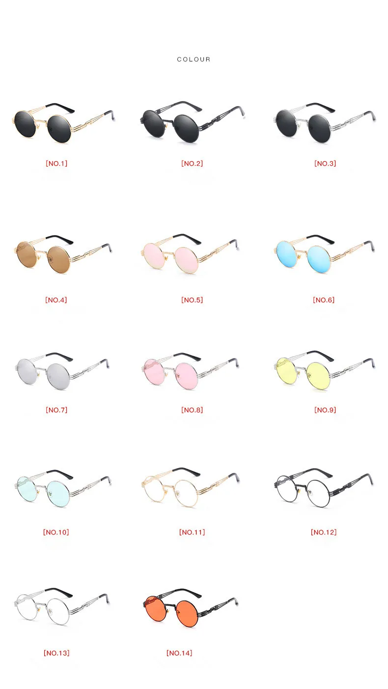 Роскошные Металлические Круглые женские солнцезащитные очки солнцезащитное покрытие под старину винтажные очки, ретро солнцезащитные очки UV400