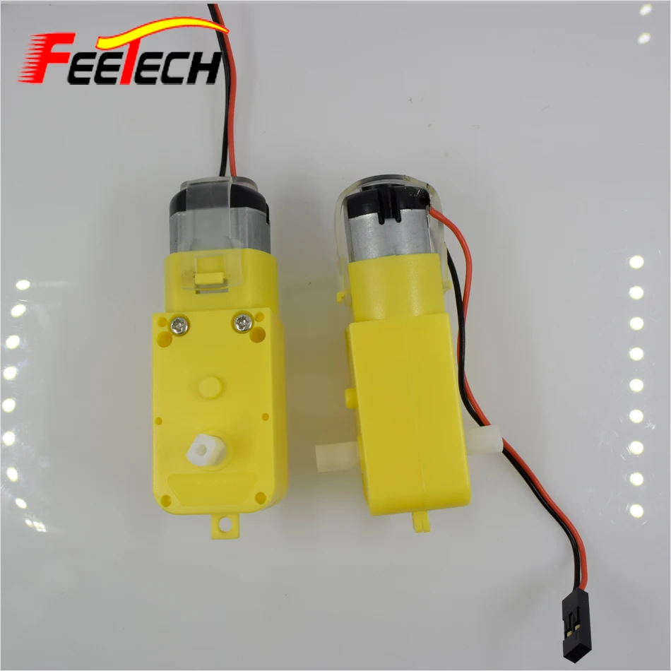 10 pcs FEETECH Motor FT-DC-130D 130 Gear Motor 1.5v DC Low RPM Motor Gear Box (2)