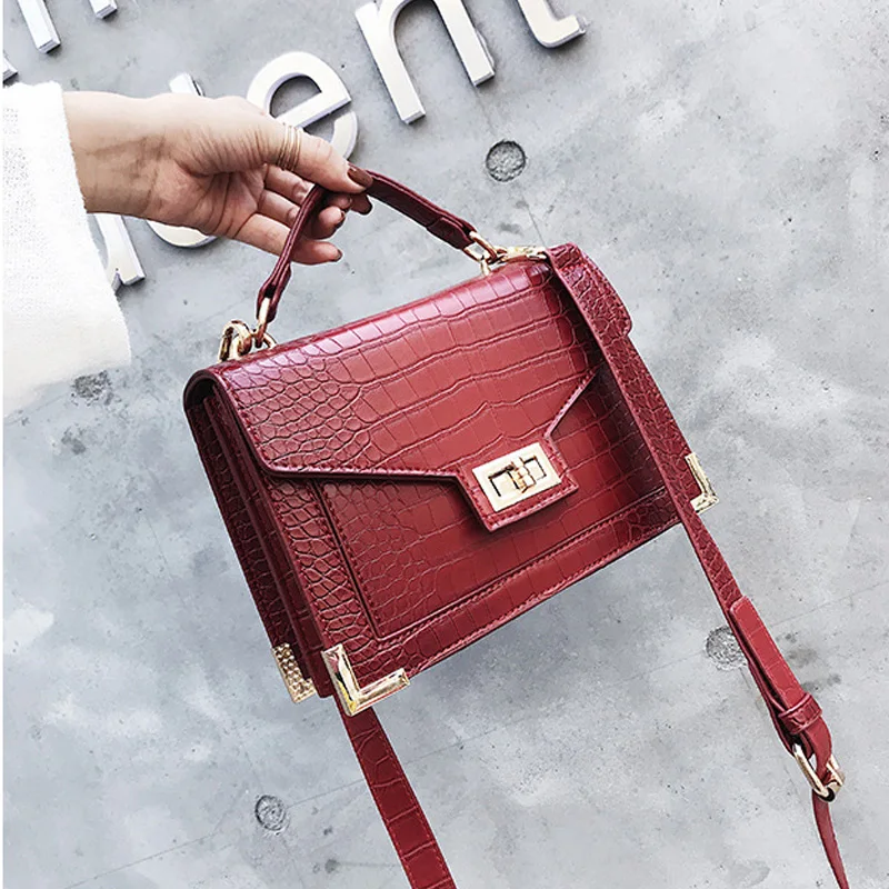 

Bags for Women 2018 Luxury Handbags Women Bags Designer Crocodile Pattern Leather Shoulder Messenger Bag Bolsa Mujer Sac A Main