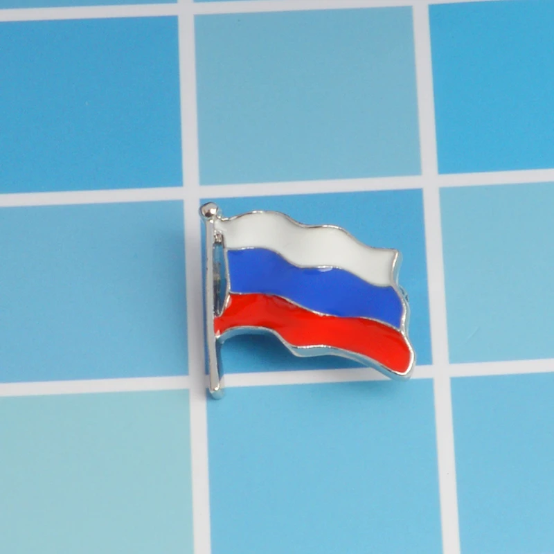 Российский национальный флаг Металлический Нагрудный Знак булавка творческие подарки