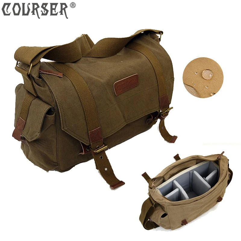 

Lightupfoto Camera bag shoulder bags canvas bag lightweight large capacity casual style yellow camel PACPF1001