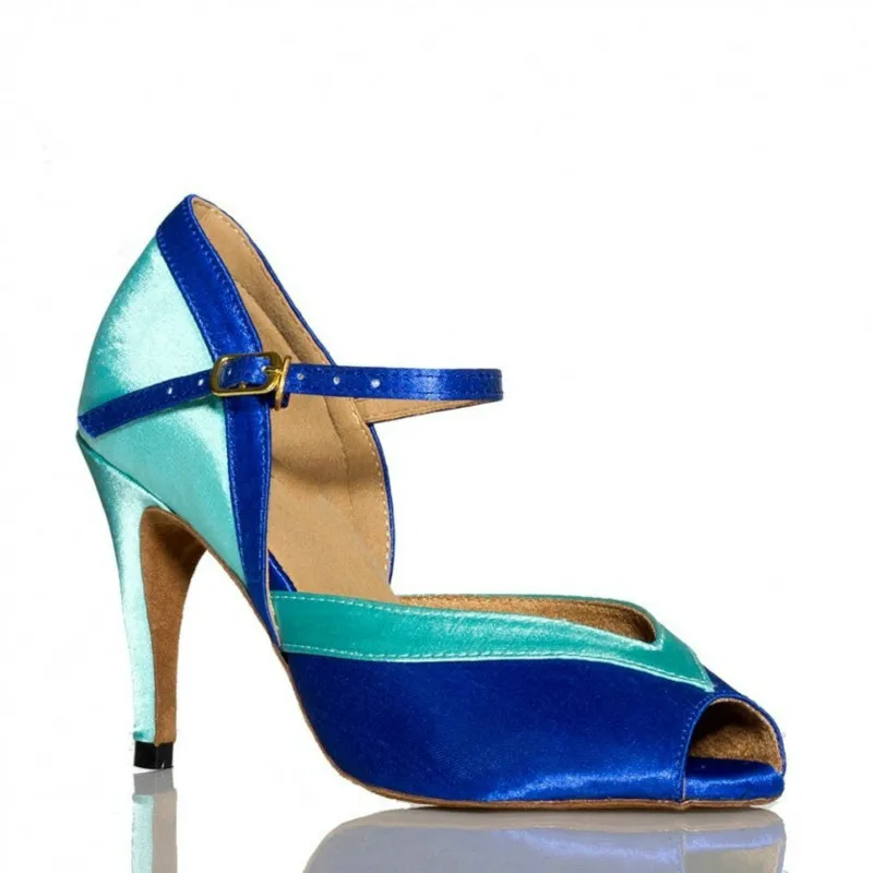 Профессиональный Атлас туфли для латиноамериканских танцев женские популярные туфли на высоком каблуке Танго Сальса женская обувь для танцев